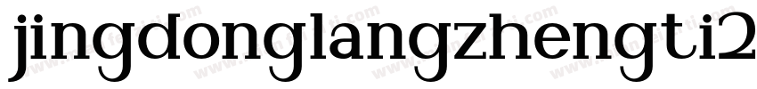 jingdonglangzhengti2 bold字体转换